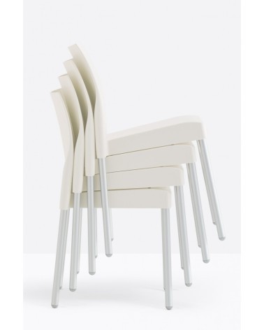Krzesło metalowo-polipropylenowe sztaplowane Pedrali ICE-800 - P