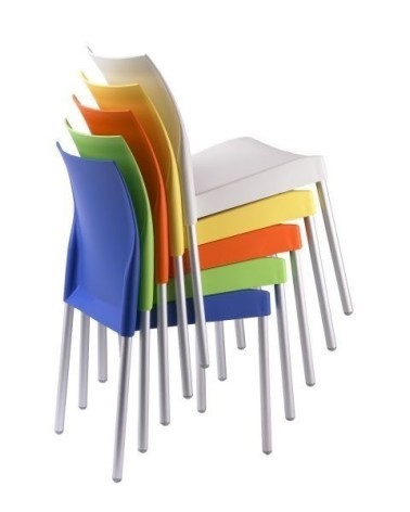 Krzesło metalowo-polipropylenowe sztaplowane Pedrali ICE-800 - P