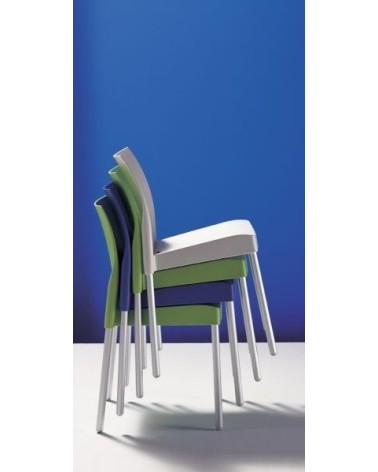 Krzesło metalowo-polipropylenowe sztaplowane Pedrali ICE-800 - P
