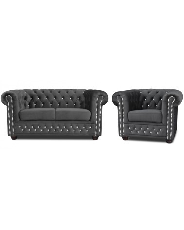 Sofa trzyosobowa ROY 3 z pikowaniem Chesterfield - RP