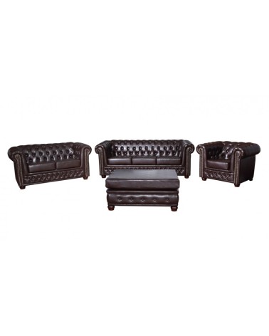 Sofa trzyosobowa ROY 3 z pikowaniem Chesterfield - RP