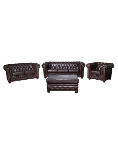 Sofa trzyosobowa ROY 3 z pikowaniem Chesterfield - RP