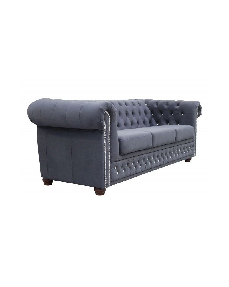 Sofa Chesterfield 3-osobowa ROY 3 BL - RP