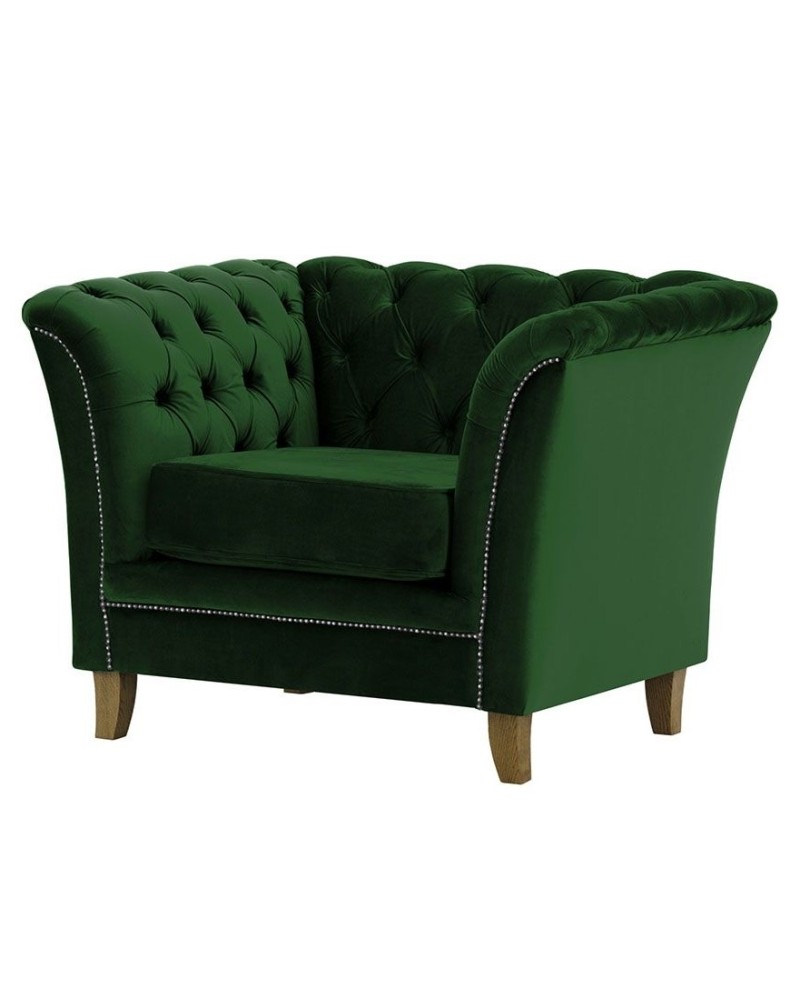 Fotel z pikowaniem chesterfield DEBBY - RP