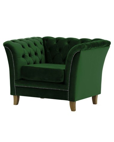 Fotel z pikowaniem chesterfield DEBBY - RP