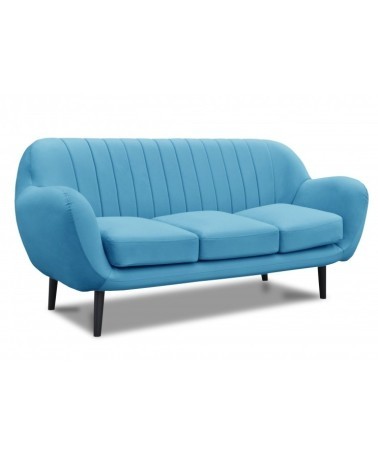 Sofa dwuosobowa TAG 3 z drewnianymi nogami - RP