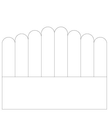 Panel tapicerowany Waves - DC