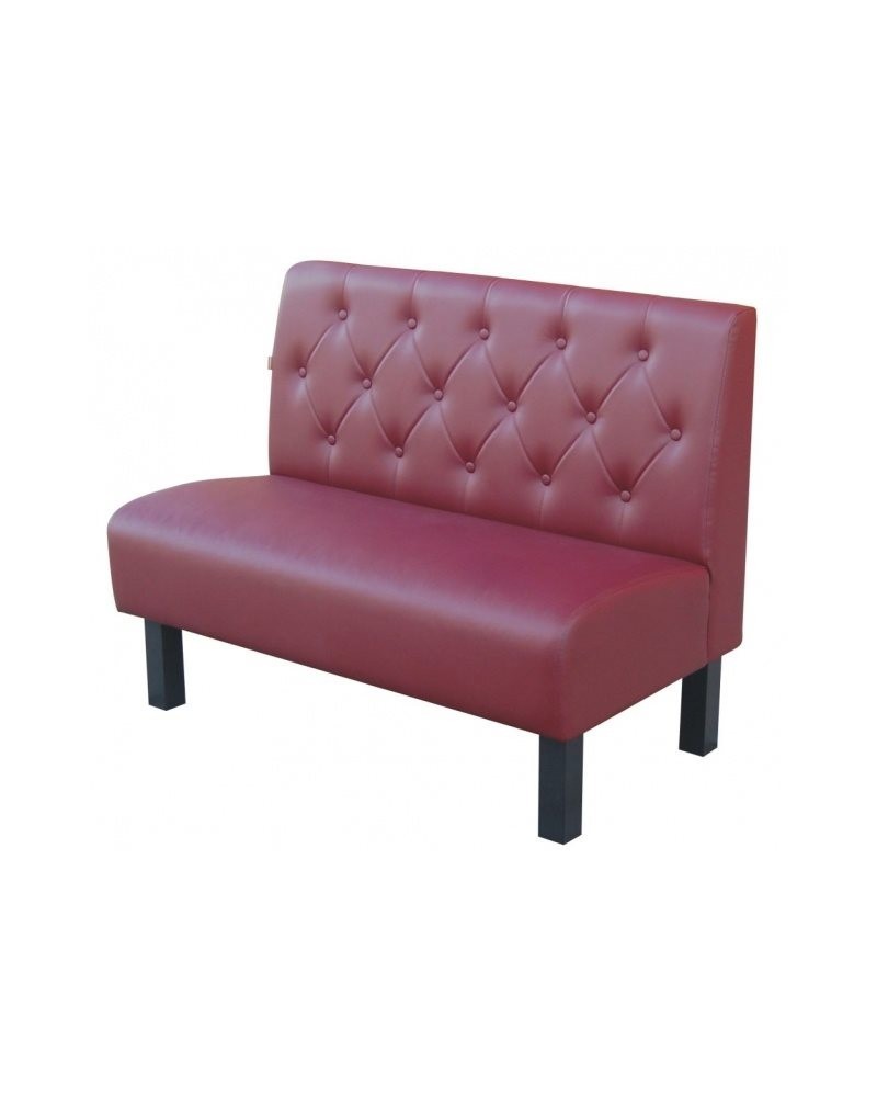 Sofa restauracyjna z drewnianymi nogami LUCY