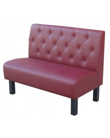 Sofa restauracyjna z drewnianymi nogami LUCY