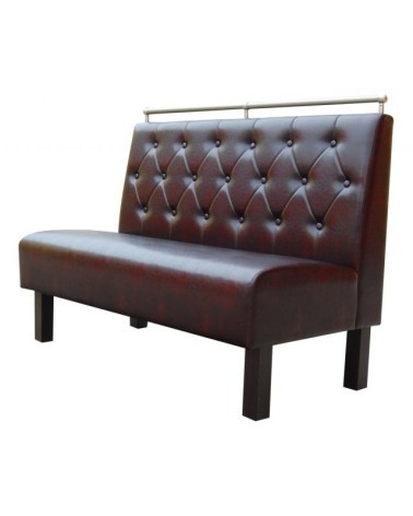Sofa restauracyjna z drewnianymi nogami LUCY