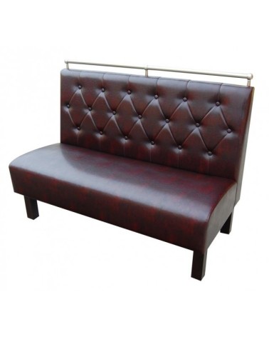 Sofa restauracyjna z drewnianymi nogami LUCY