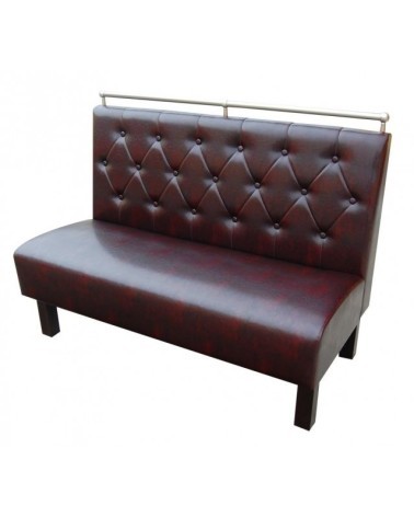Sofa restauracyjna z drewnianymi nogami LUCY