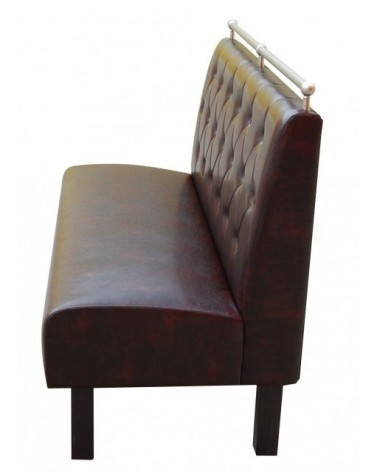 Sofa restauracyjna z drewnianymi nogami LUCY