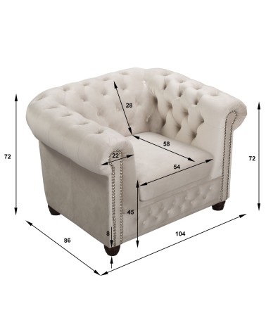 Fotel Chesterfield ROY - RP