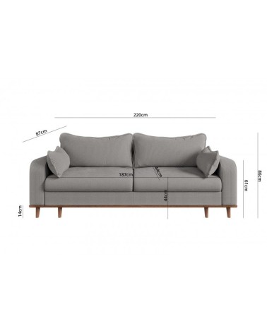 Sofa BETI z funkcją spania - RP