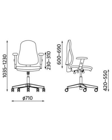 F-NS-OFFIX R15G-3 ts25 fotel biurowy