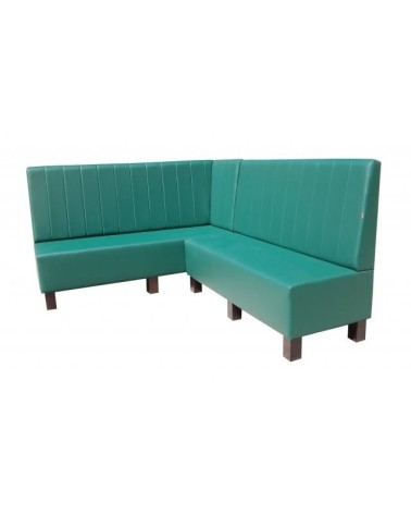 Sofa restauracyjna na wymiar LORD z drewnianymi nogami