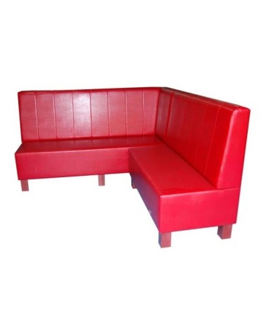 Sofa restauracyjna na wymiar LORD z drewnianymi nogami