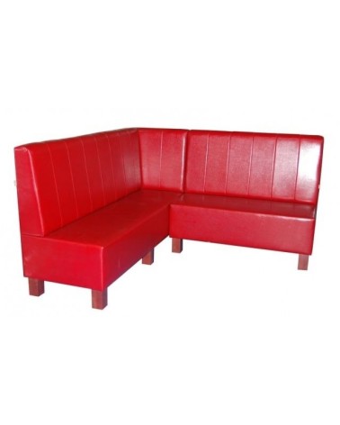 Sofa restauracyjna na wymiar LORD z drewnianymi nogami