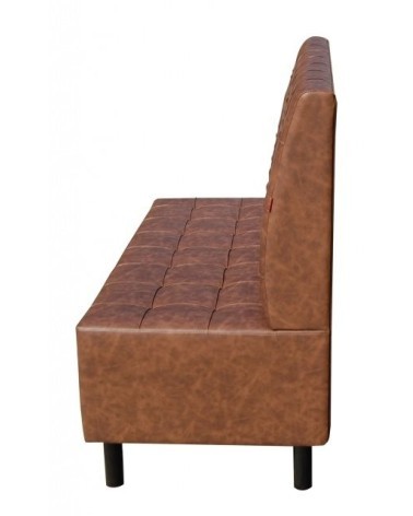 Sofa restauracyjna na wymiar LORD z drewnianymi nogami