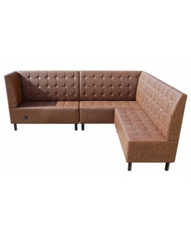 Sofa restauracyjna na wymiar LORD z drewnianymi nogami