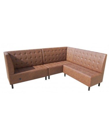 Sofa restauracyjna na wymiar LORD z drewnianymi nogami