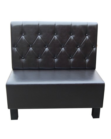 Sofa restauracyjna na wymiar LORD z drewnianymi nogami