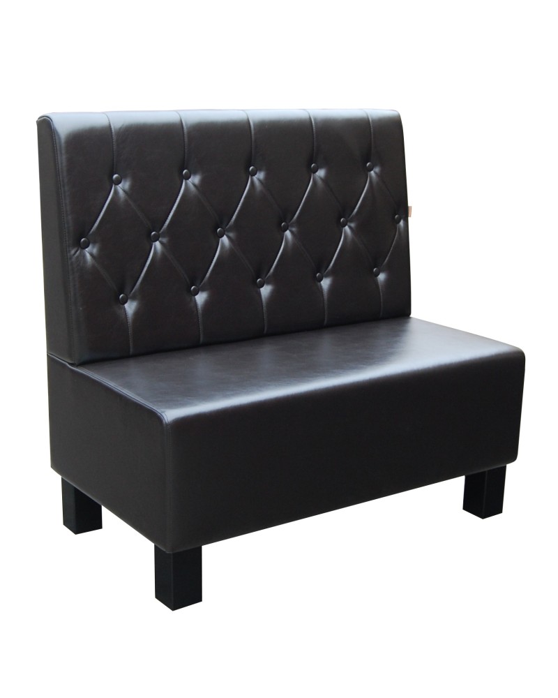 Sofa restauracyjna na wymiar LORD z drewnianymi nogami