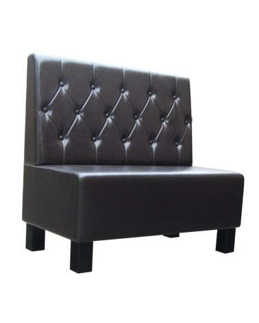 Sofa restauracyjna na wymiar LORD z drewnianymi nogami