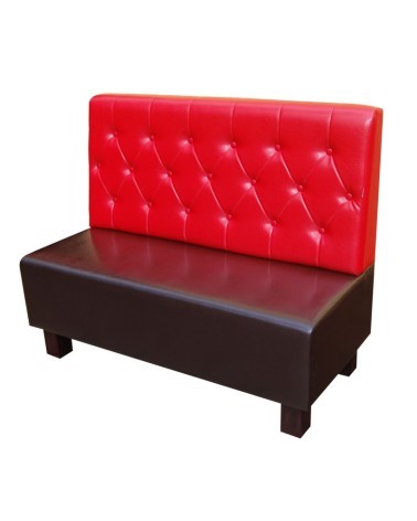 Sofa restauracyjna na wymiar LORD z drewnianymi nogami