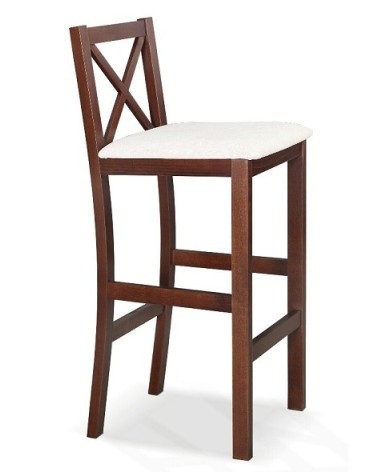 Hoker drewniany z tapicerowanym siedziskiem 22/2 HS-72 cm - DM