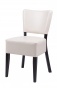 Krzesło restauracyjne w białej tapicerce