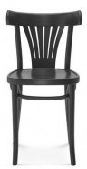 Krzesła z drewna w kolorze czarnym