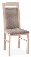 Krzesło z drewna bukowego z tapicerowanym siedziskiem i oparciem do pensjonatu