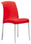 Czerwone krzesło do lokali gastronomicznych 