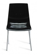 K-GS-LOLLI Krzesło (czarny połysk)