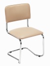 Krzesło metalowe tapicerowane Nowy Styl SYLWIA S chrome - NS 1