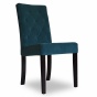 Krzesło tapicerowane z przeszywanym oparciem do luksusowych wnętrz