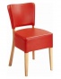 Krzesło w czerwonej ekoskórze